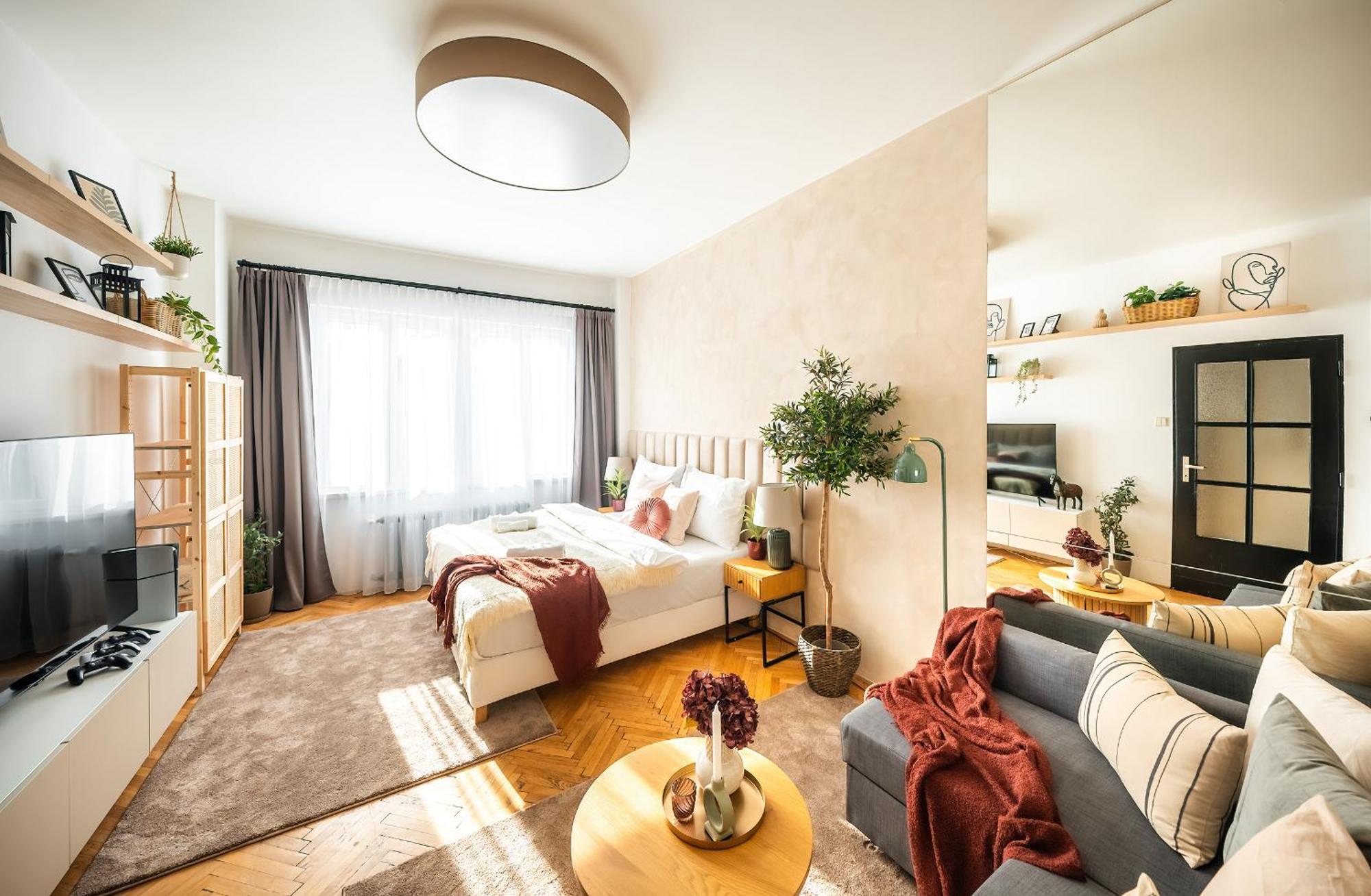 2Br 1,5Bath Chic City Suite Near Wenceslas Square Praha Exteriér fotografie
