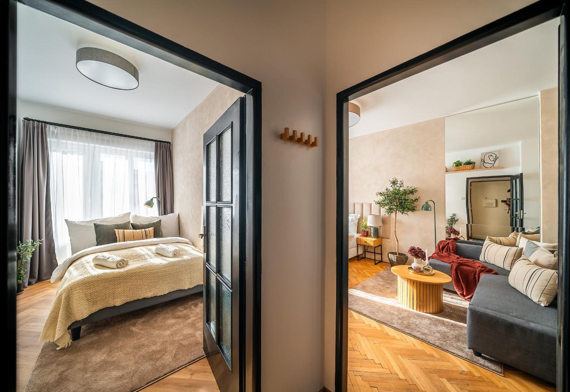 2Br 1,5Bath Chic City Suite Near Wenceslas Square Praha Exteriér fotografie